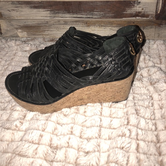 Tory Burch huarache wedge sandals - Picture 2 of 6